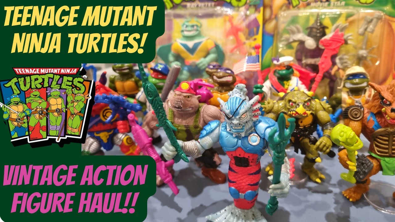 Vintage TMNT Action Figure Haul! More Complete Teenage Mutant Ninja Turtles In My Collection!!
