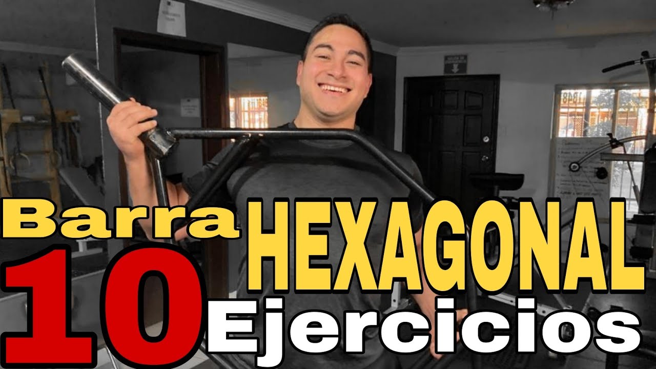10 ejercicios con Barra HEXAGONAL | RUTINA Fullbody
