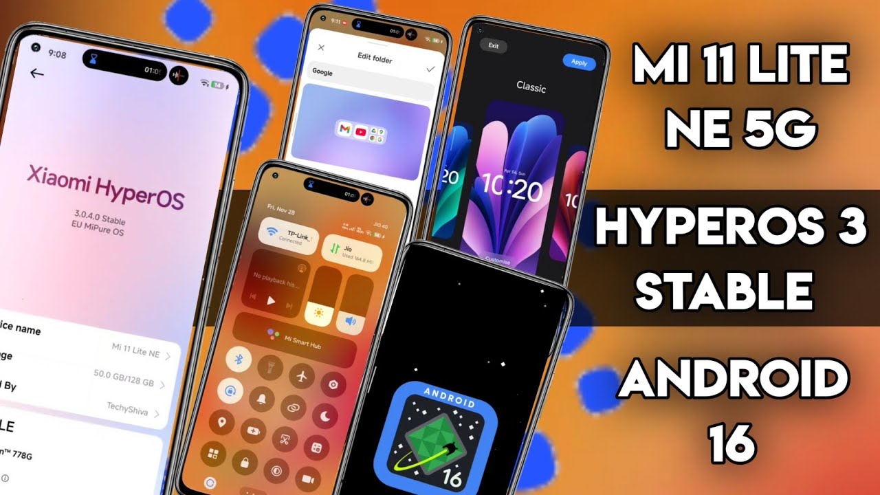 Mi 11 Lite NE 5G HyperOS 3 Stable Rom Download Install | HyperOS 3 Android 16 Install Mi 11Lite NE5G