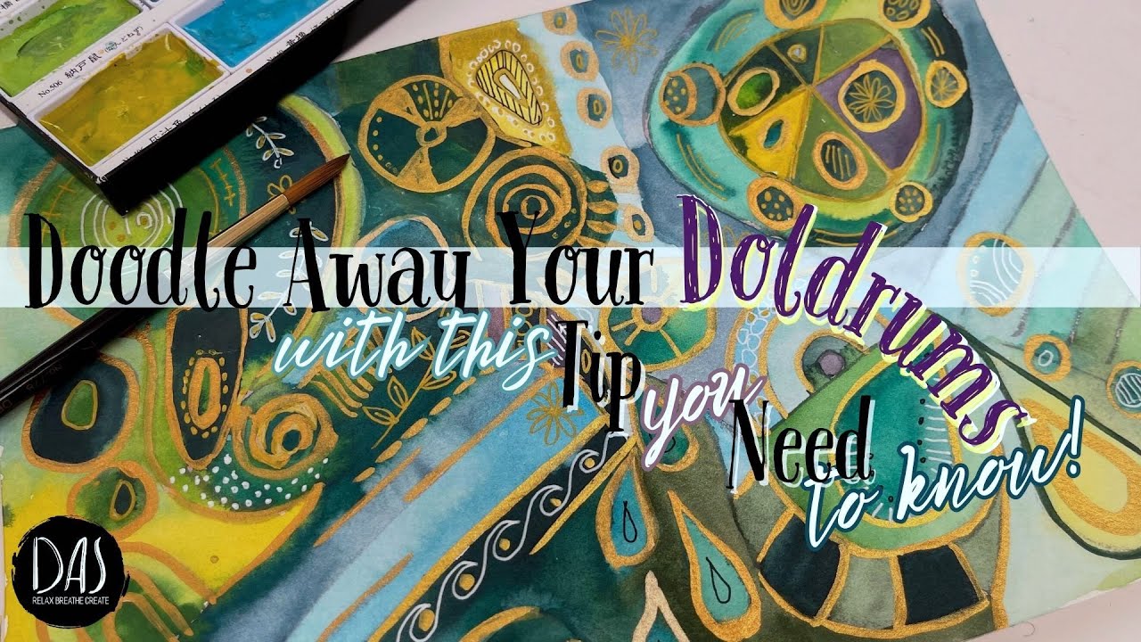 Intuitive Mark Making: A Watercolor & Doodling Journey for Joyful Expression! PLUS Tip for Abstracts