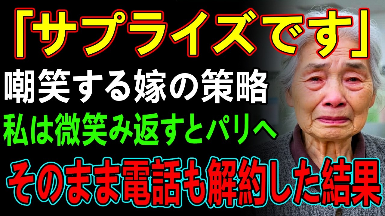 「クリスマスなので」嘲笑する嫁からプレゼントされた”書類”。私は微笑み返すとパリへ移住し、電話も解約→半年後、息子夫婦の人生はメチャクチャに