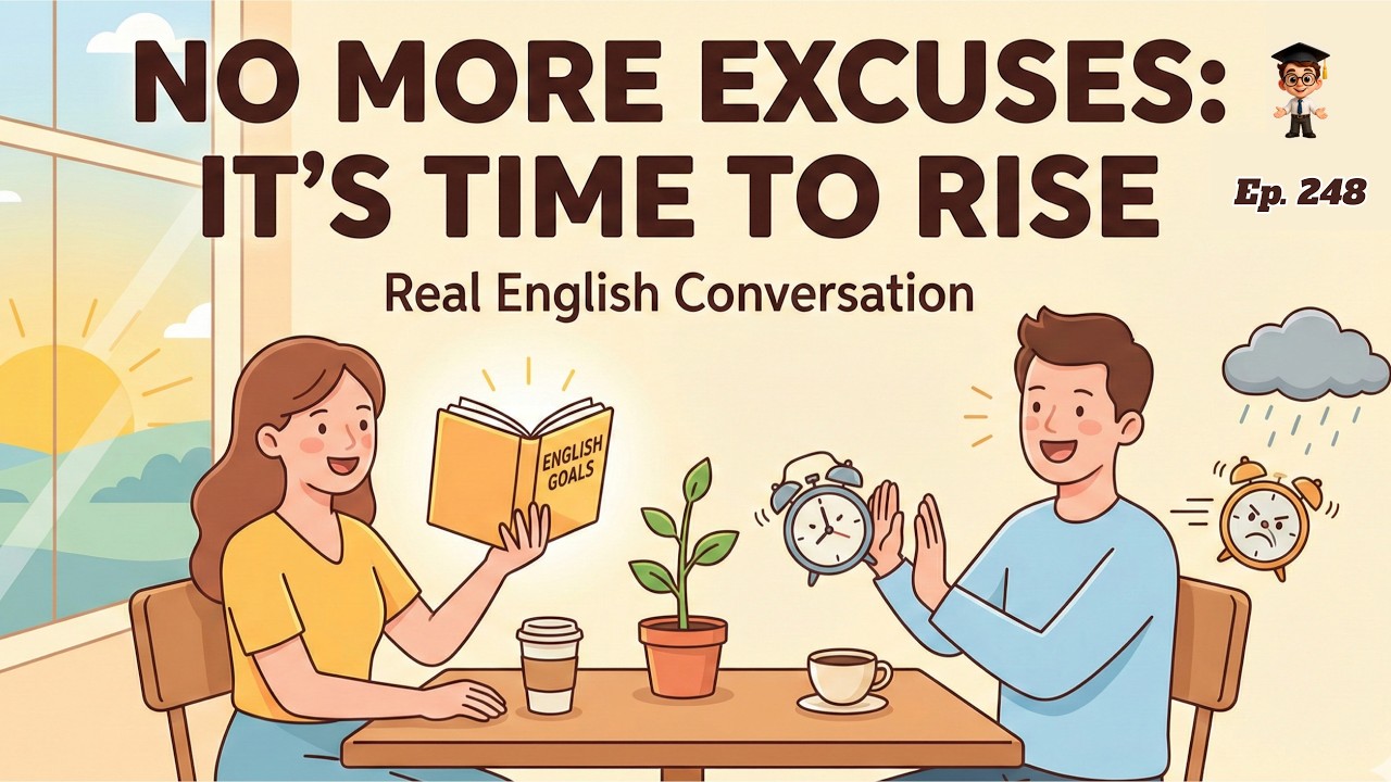 Stop Making Excuses & Start Speaking | Easy English for Beginners | English Podcast