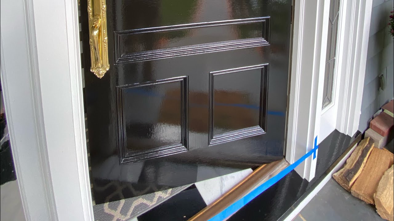 Cómo pintar una puerta negra 🚪