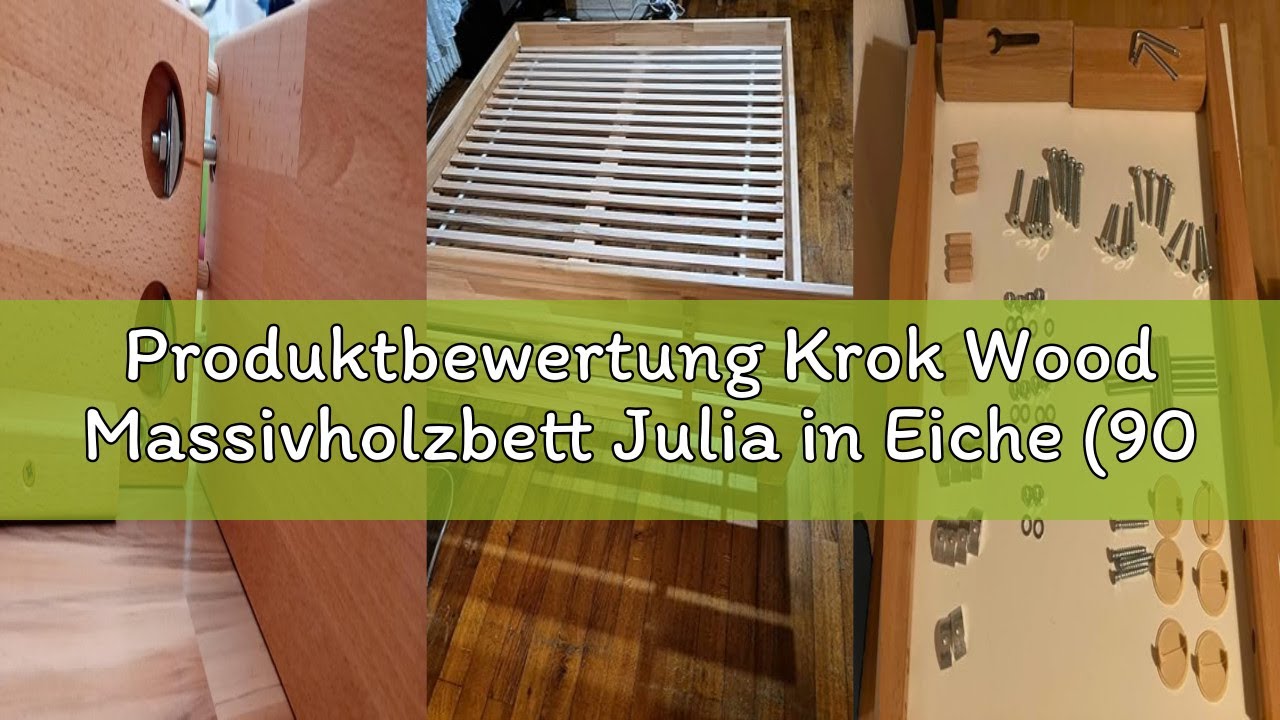 Produktbewertung Krok Wood Massivholzbett Julia in Eiche (90 x 200 cm)