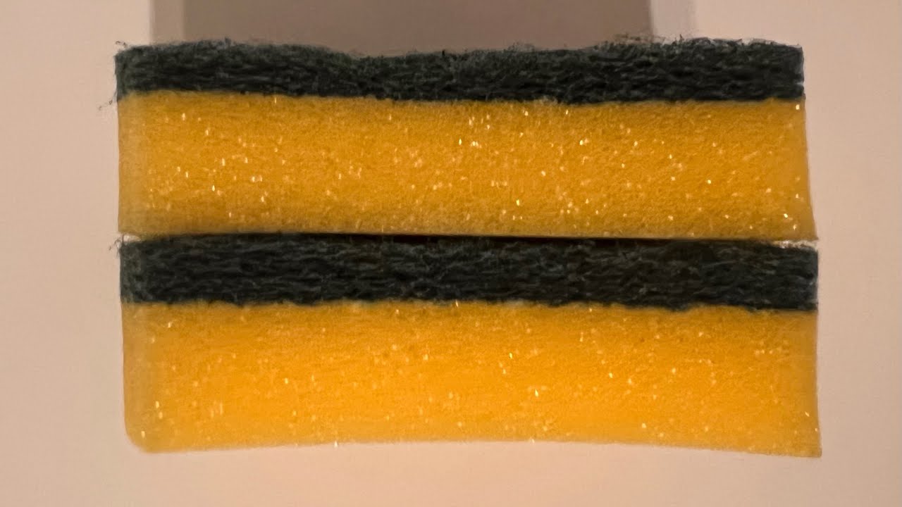 ASMR | Dry Kitchen Sponge Ripping 🍯 (Scour off and whole sponge rips) 