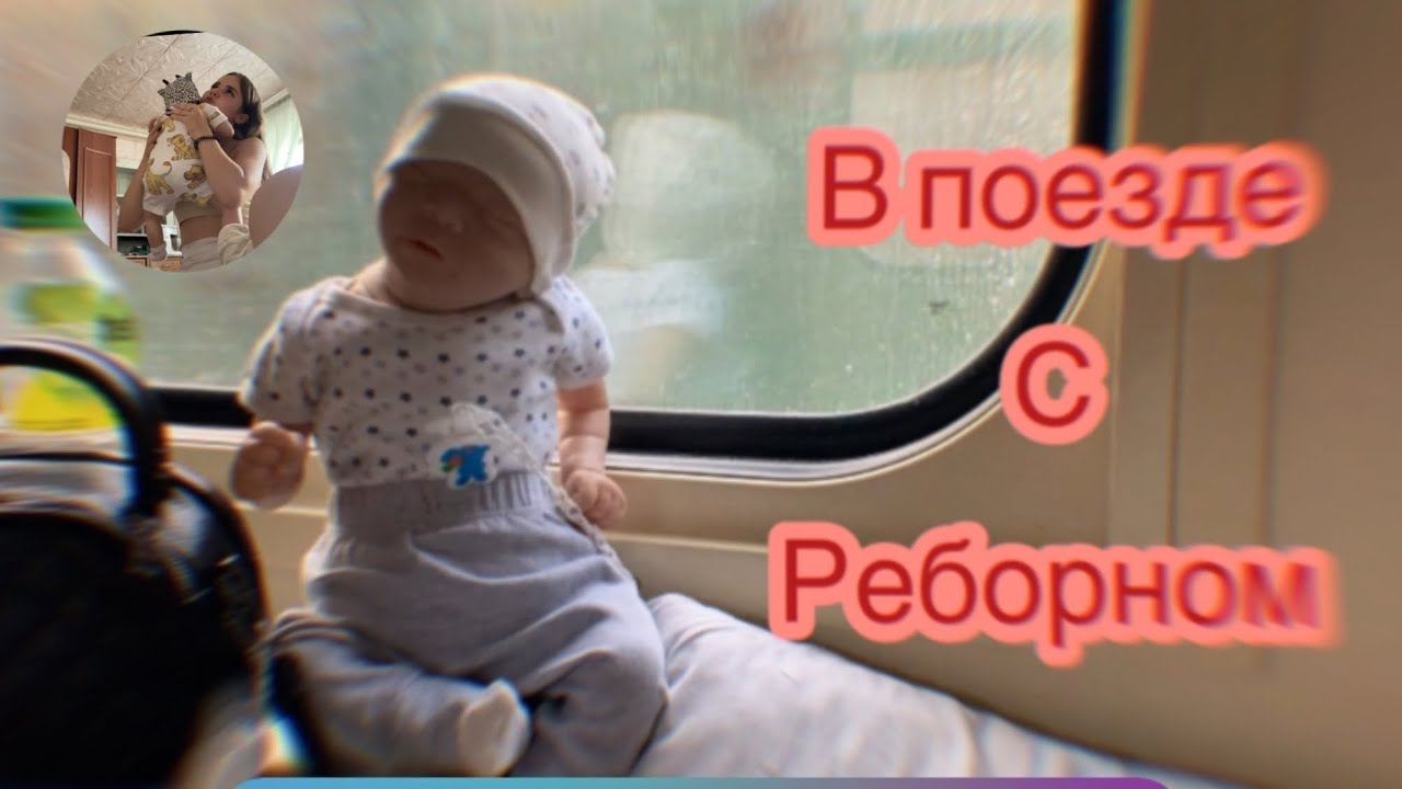 VLOG: В поезде с реборном! Реакция на реборна?! Ева сломала ногу???