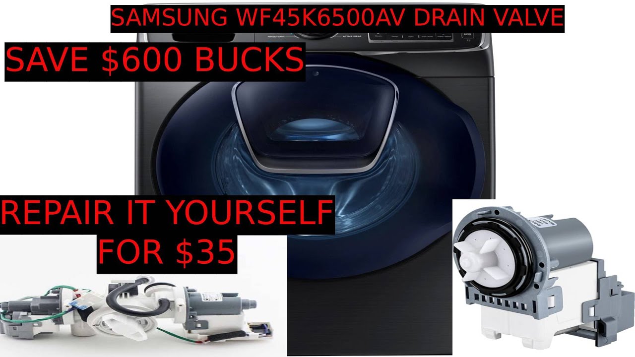 Замена сливного клапана стиральной машины Samsung WF45K6500AV/AA, не сливает воду, вот решение пр...