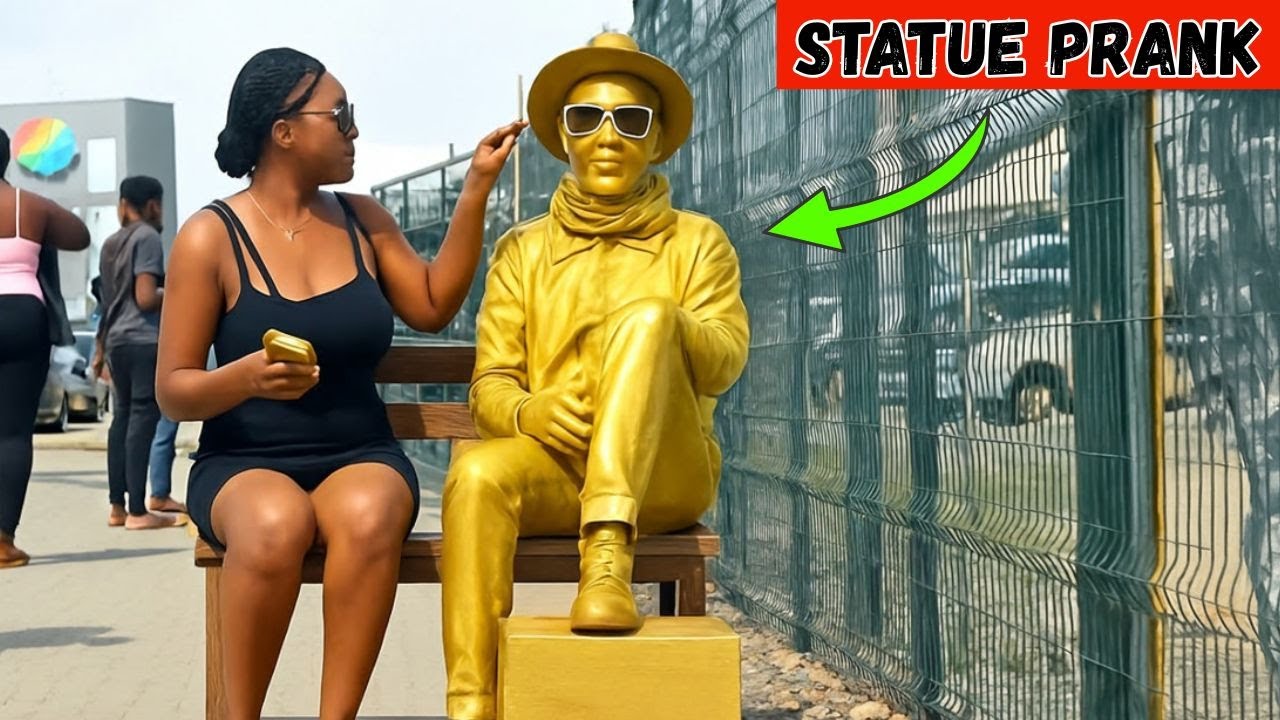 She Didn't See That Coming: Cowboy Statue Comes To Life!