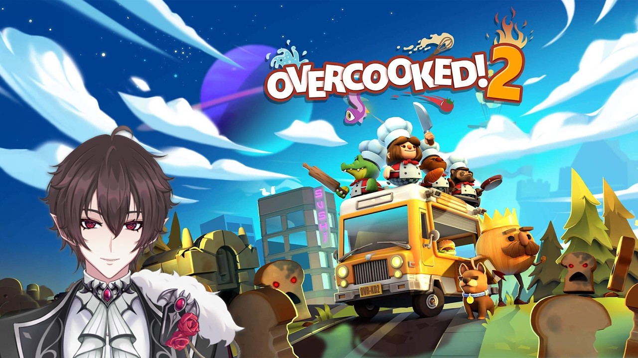 (Vtuber) Pesadelo na cozinha!!! Hj tem COLLAB de Overcooked 2 kkkkkkk