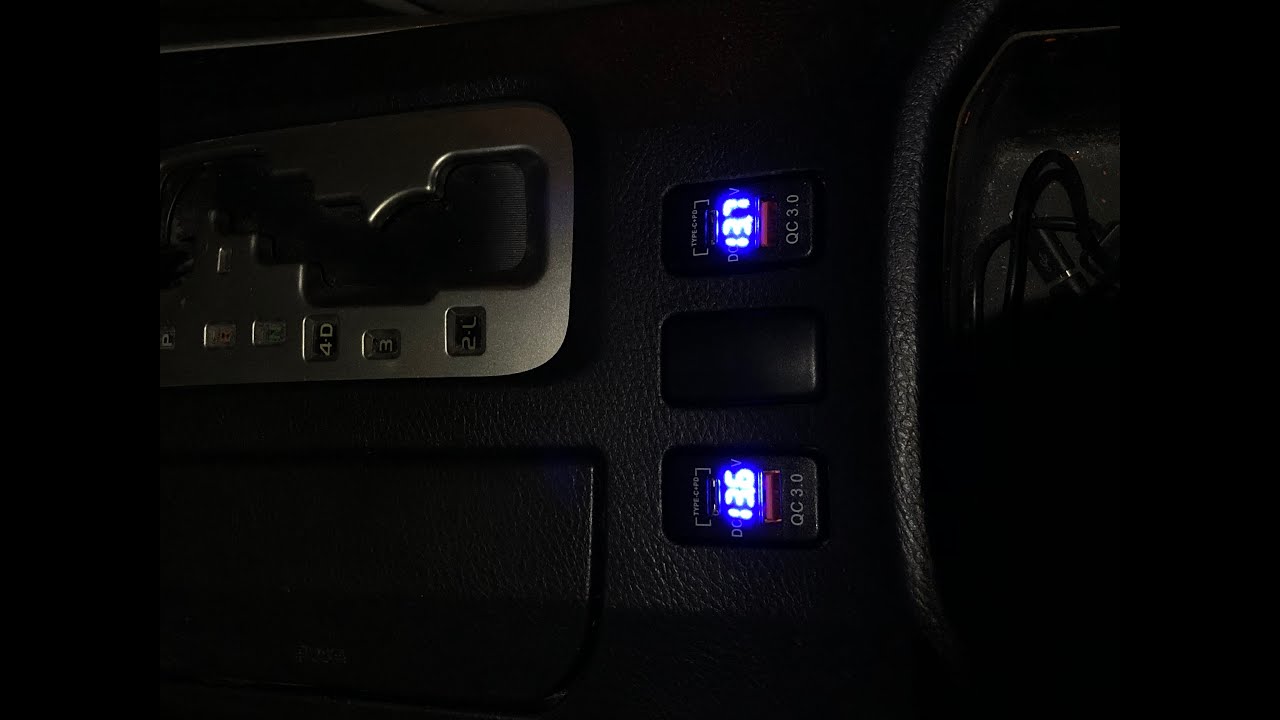 Adding USB chargers in your OEM knockout locations (2008 4Runner)