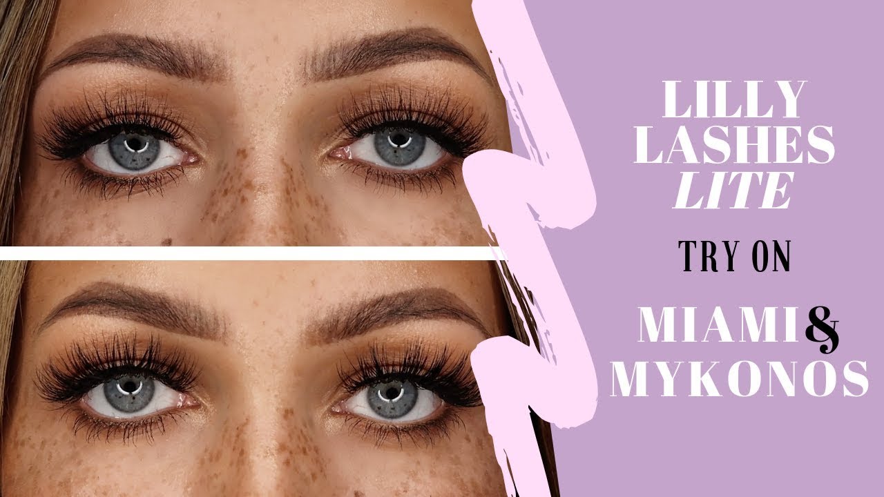 Lilly Lashes LITE / TRY ON - Miami Lite & Mykonos Lite