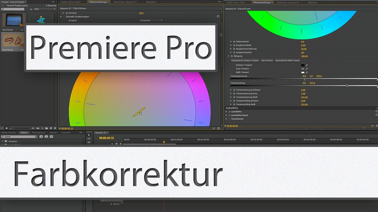 Premiere Pro CS6 Tutorial #05 - Farbkorrektur