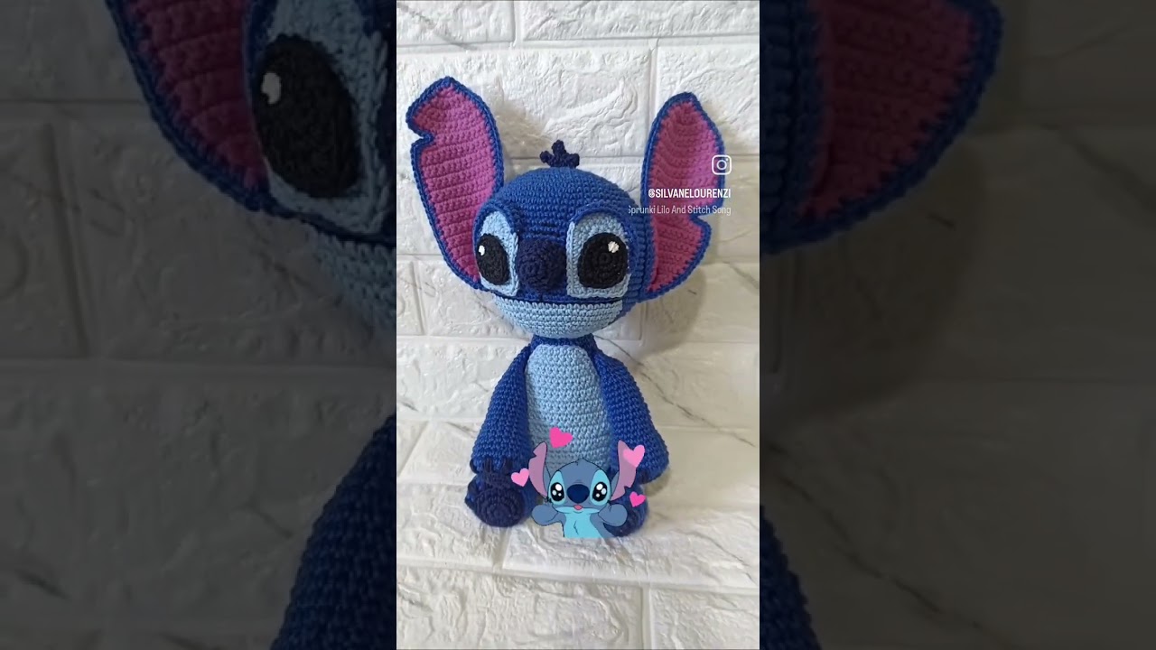Stitch em amigurumi. Um dos mais pedidos #artesanatoemcroch&ecirc; #handmade #feitoamao