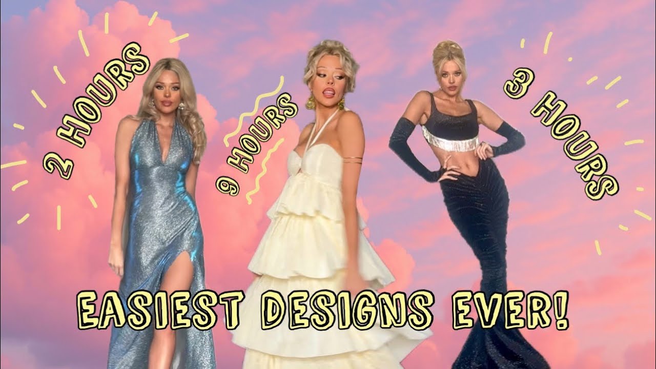 MAKE YOUR OWN PROM DRESS 2025! (or bridesmaid/red carpet/grocery shopping gown) Easiest yet!