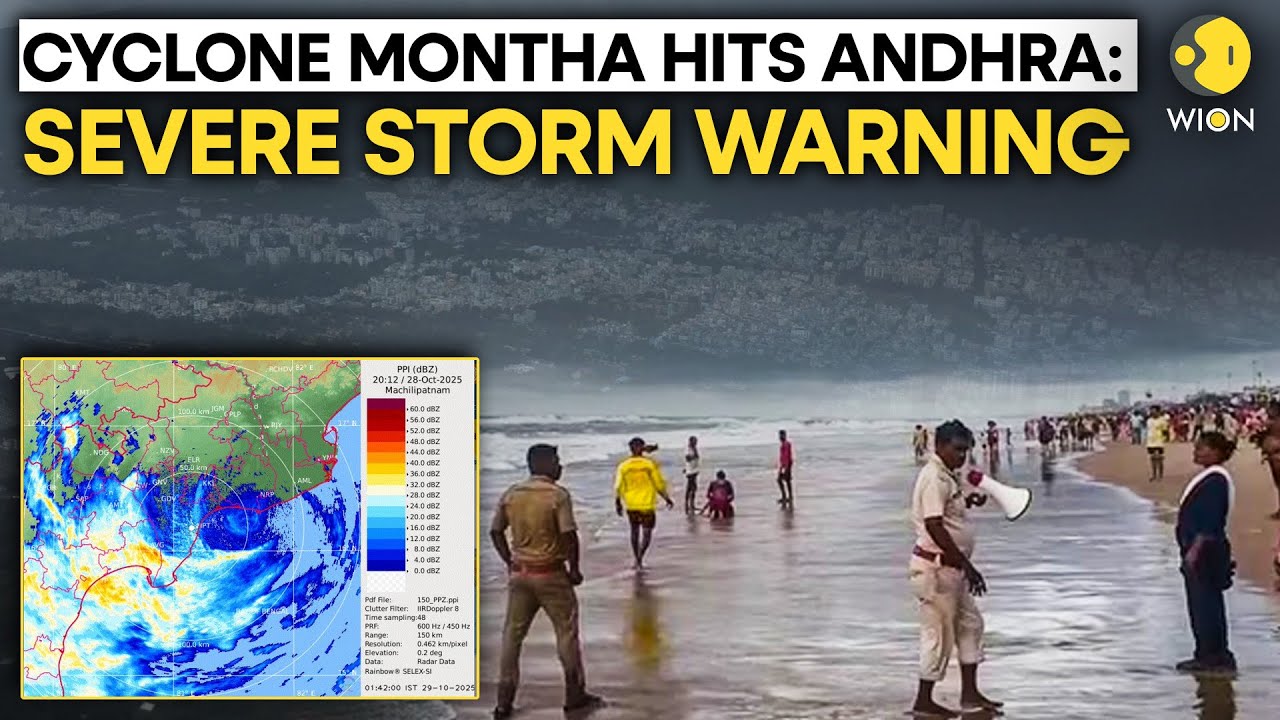 Cyclone Montha: Severe Cyclone Hits Andhra Coast, Heavy Rain and Winds Disrupt Life | WION Originals