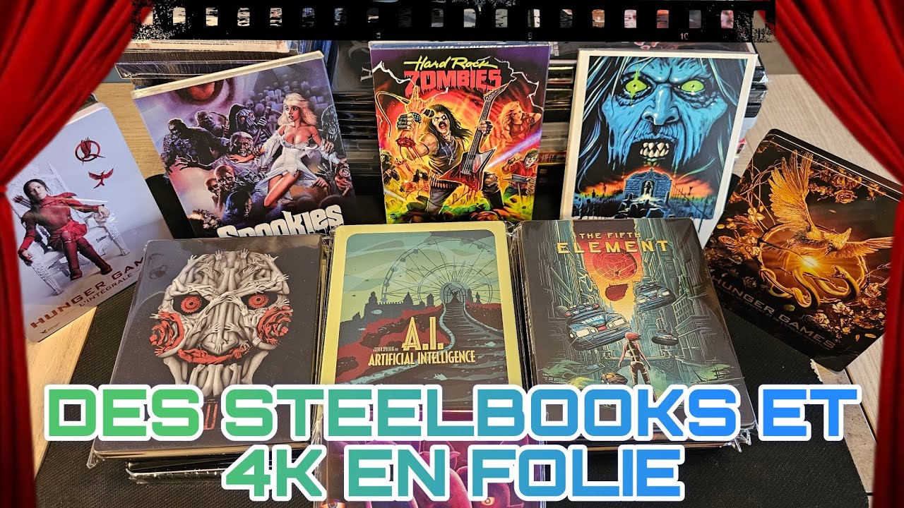 DES MAGNIFIQUES STEELBOOK DANS CETTE VIDÉO !! et des 4k...