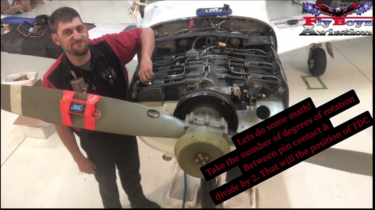 Finding top dead center (TDC) on aircraft engine