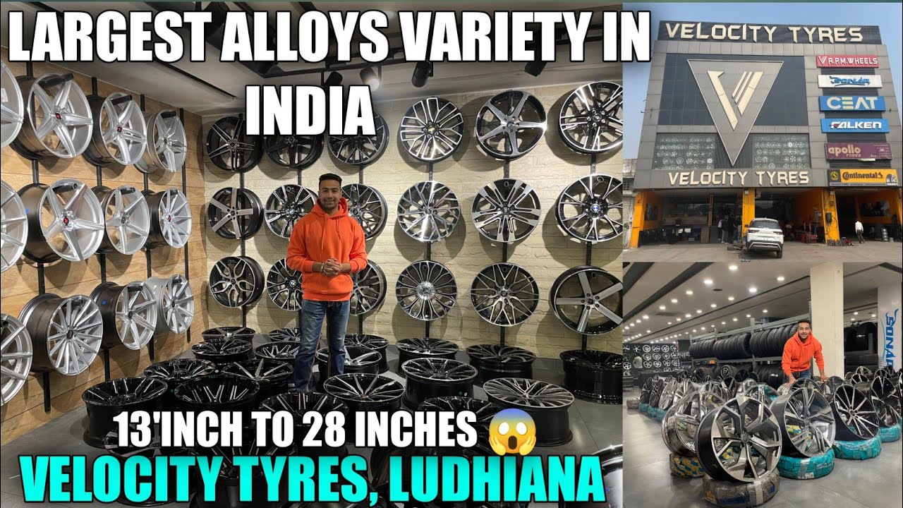 Largest Alloys Collection in Ludhiana 🔥| Velocity Tyres, Ludhiana| Pricing Of Alloys| Latest Alloys|