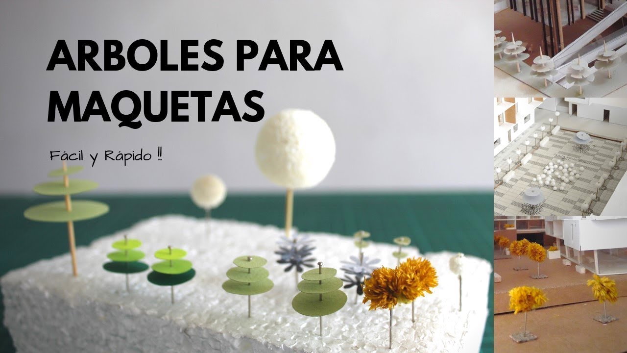 ÁRBOLES PARA MAQUETA | FÁCIL Y RÁPIDO