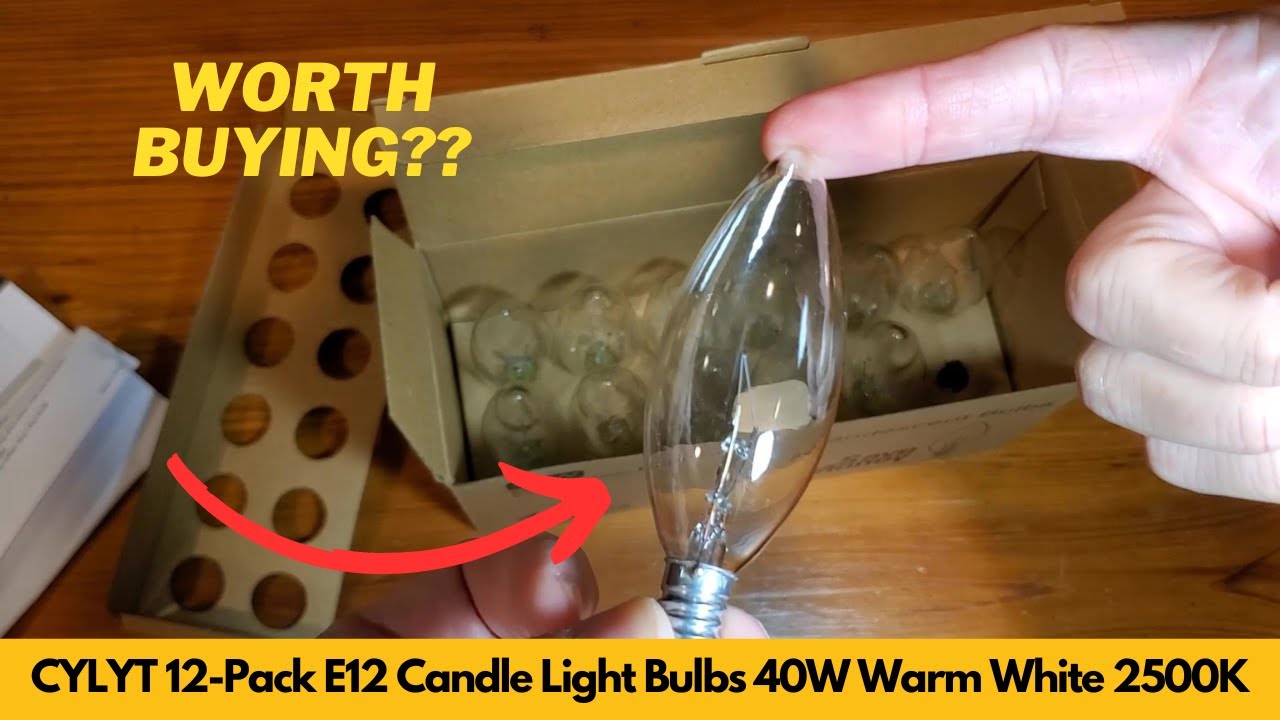 Worth It? CYLYT 12 Pack E12 Candle Light Bulbs 40W Warm White 2500K