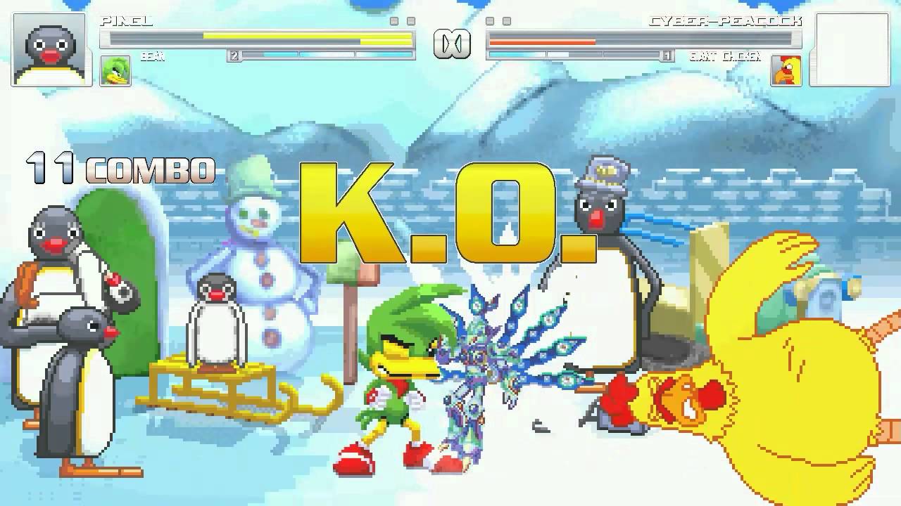 AN Mugen Request #25: Pingu & Bean the Dynamite VS Giant Chicken & Cyber-Peacock