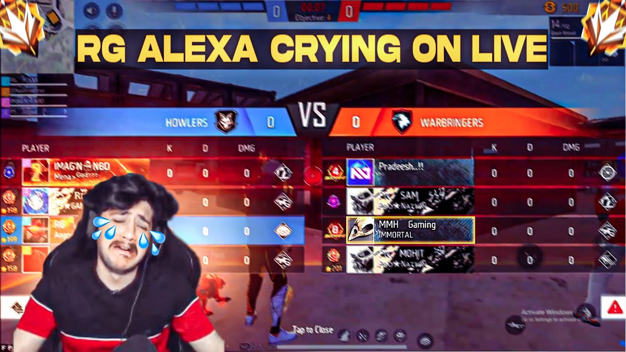 RG ALEXA CRYING ON LIVE 😥 AFTER LOOSING THIS MATCH 4-0 🤣