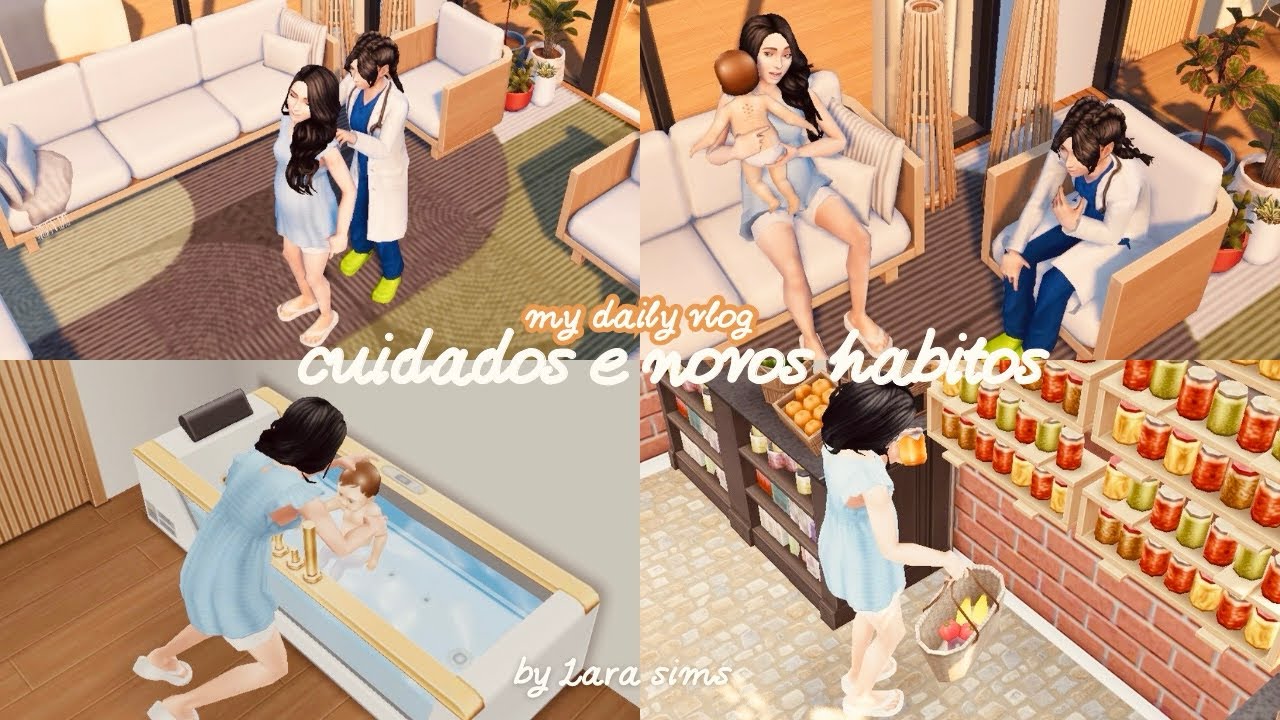 Cuidados e novos hábitos de alimentação saudável 🤰🥗 | The sims FreePlay 