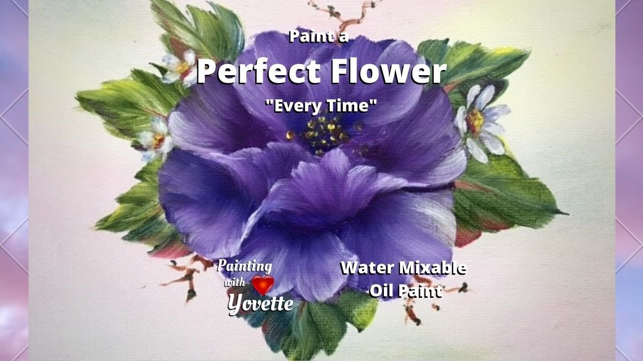 Paint a Perfect flower // EVERY TIME // Step by Step