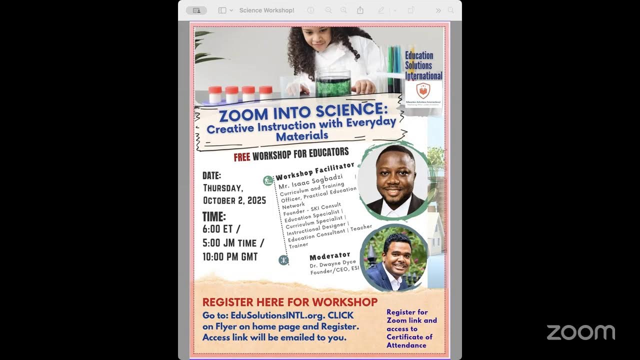 ESI - Zoom into Science: Creative Instruction with Everyday Materials