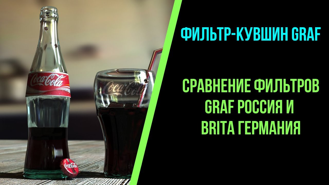 Сравнение фильтров GRAF Россия и BRITA Германия.