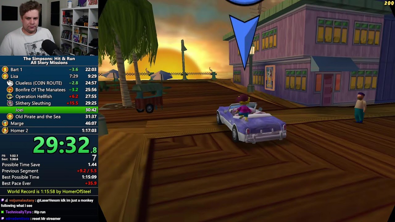 Simpsons: Hit & Run All Story Missions Speedrun