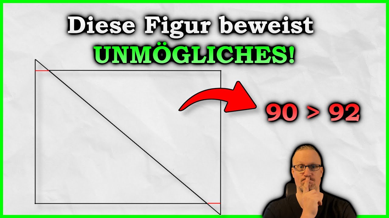 Findest du den Fehler? Ich beweise 90 größer als 92!
