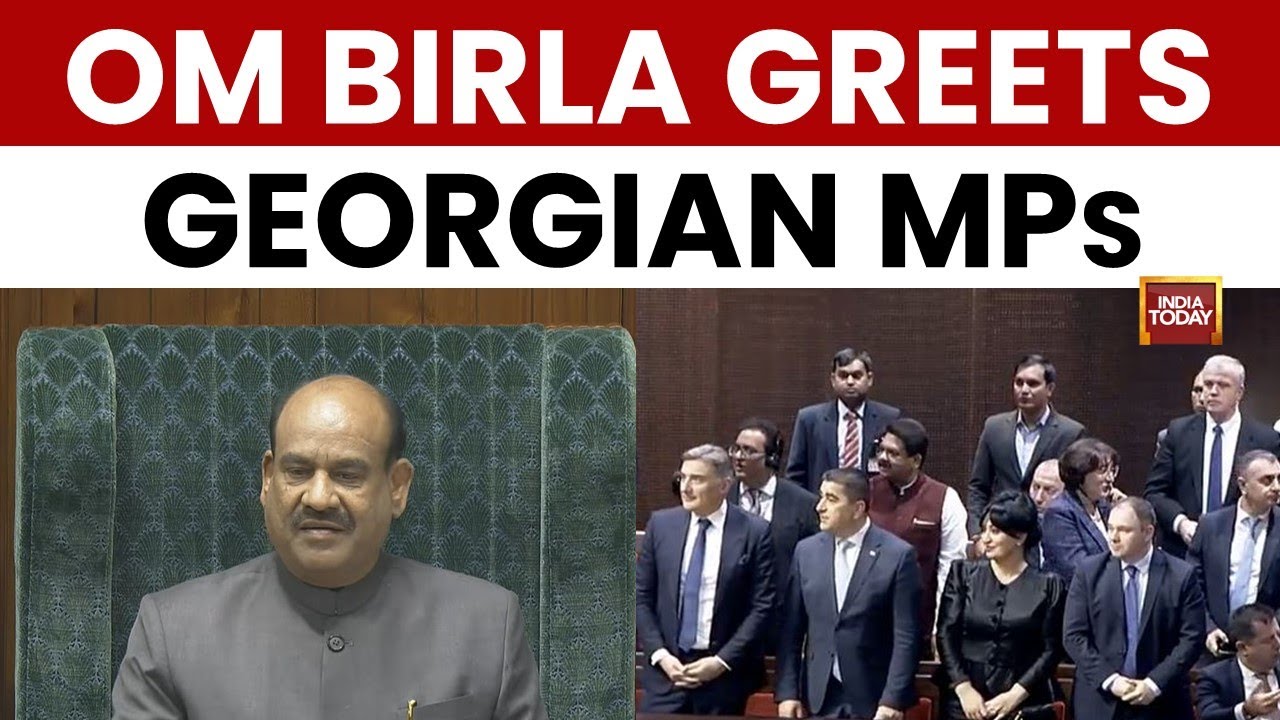 Parliament Diplomacy: Georgia Delegation Welcomed by Om Birla | Winter Session 2025