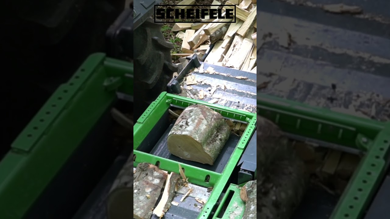 Unglaublich! Dieser Schichtholzspalter zerlegt Holzbl&ouml;cke im Rekordtempo! #Shorts