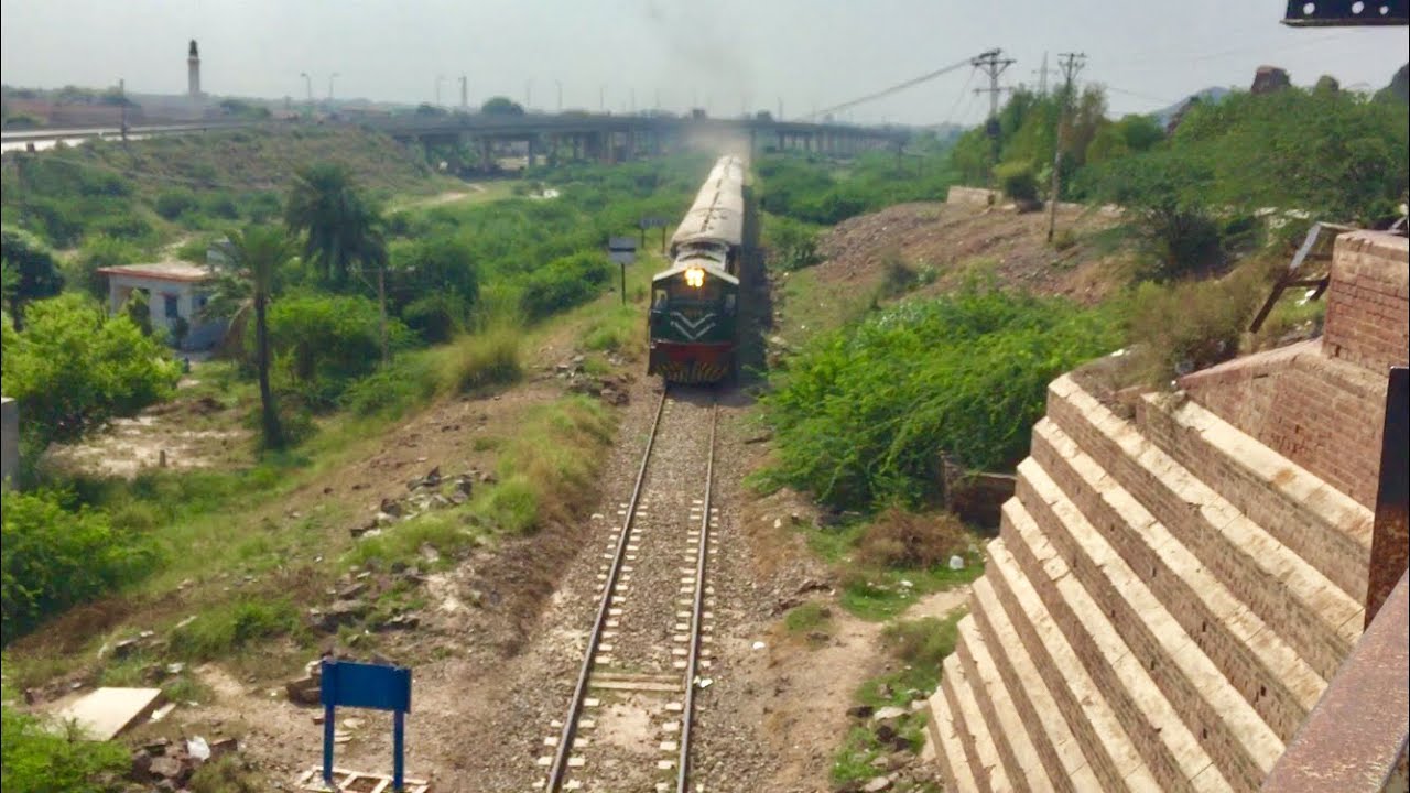 Trains captured from the old Bridge Chenab River