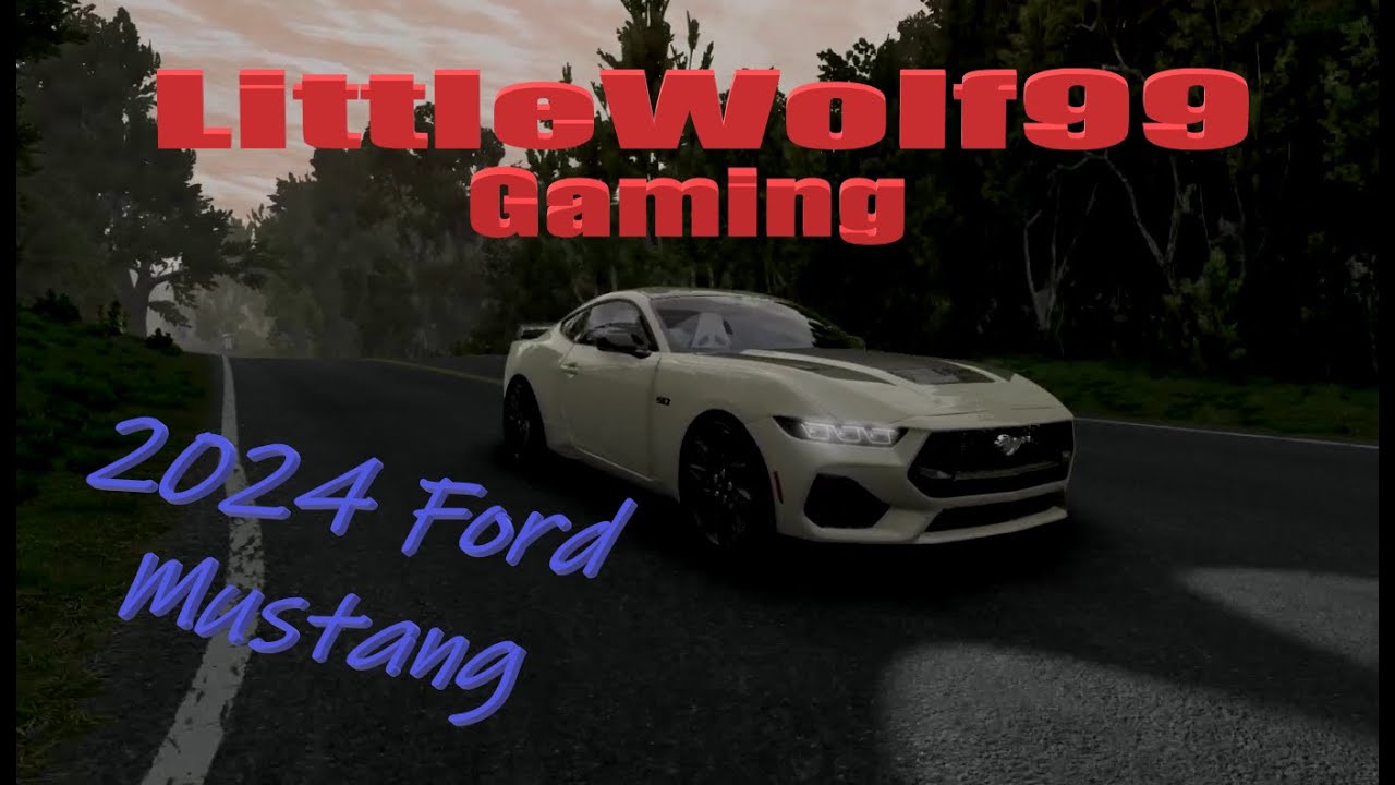 Street Racing in a 2024 Ford Mustang BeamNG drive