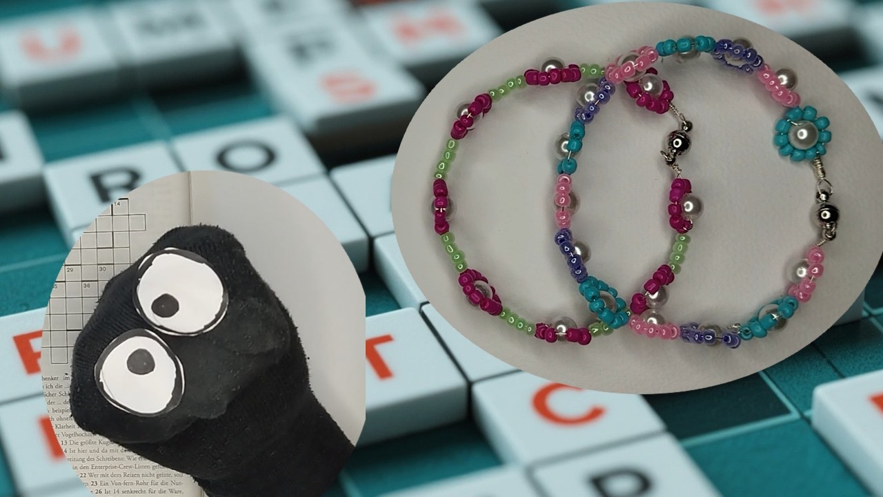 Florales Armband mit Rocailles-Perlen