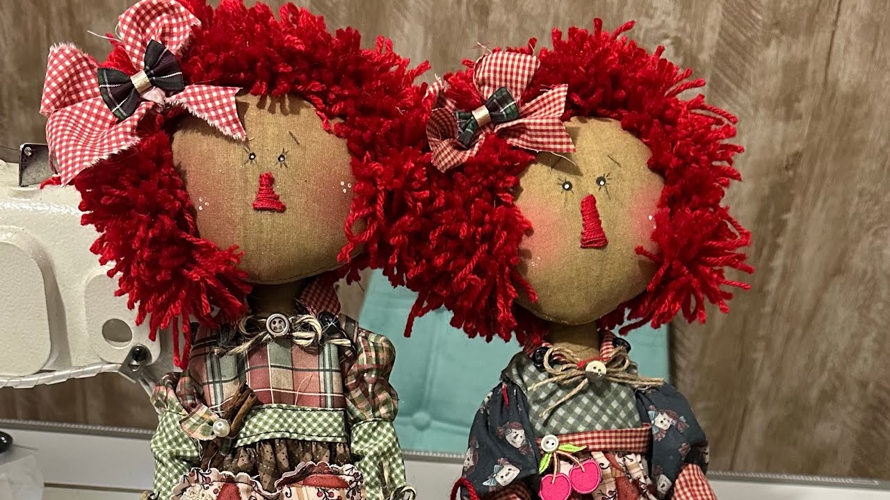 Boneca de pano Anne Primitiva country #boneca