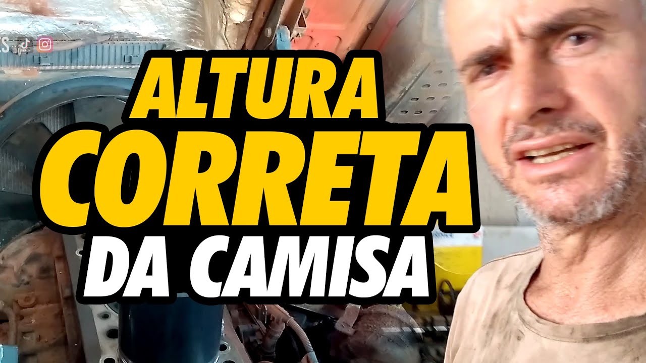 Altura CORRETA Da Camisa Do Iveco Stralis Cursor 13