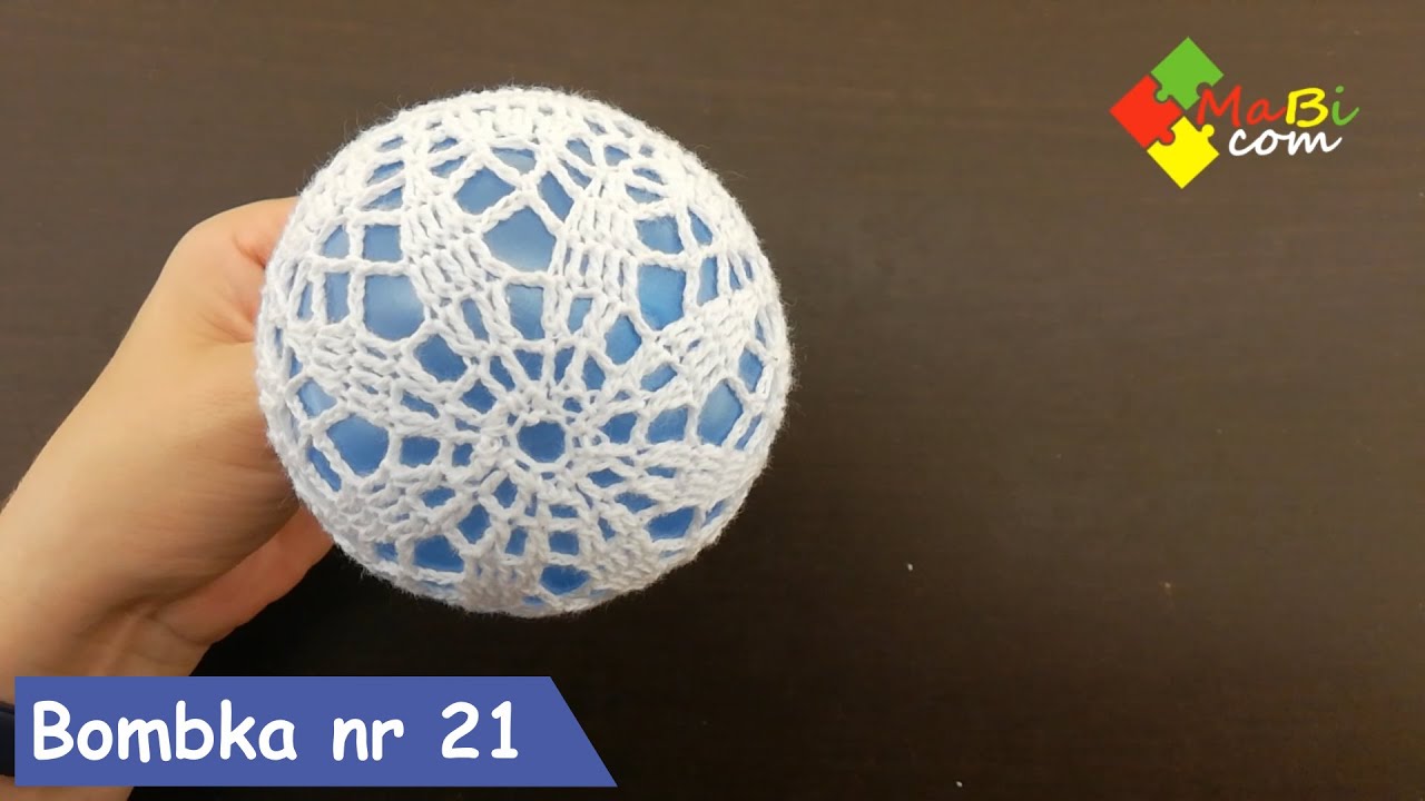 Szydełkowa bombka nr 21/Crochet Christmas ball No 21