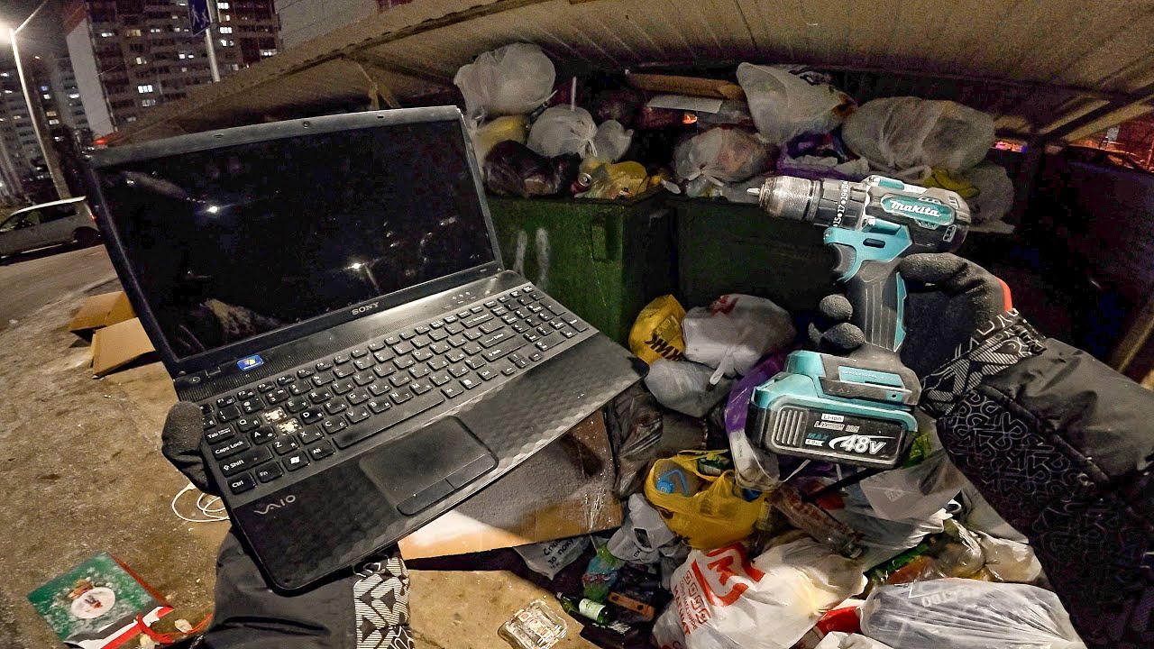Как я зарабатываю лазая по мусоркам ? Dumpster Diving RUSSIA #119