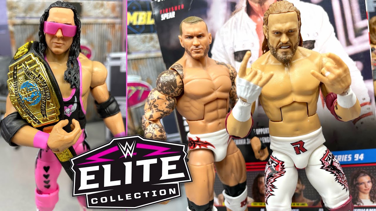 ОБЗОР ФИГУРОК WWE ELITE 94 EDGE & BRET HART!