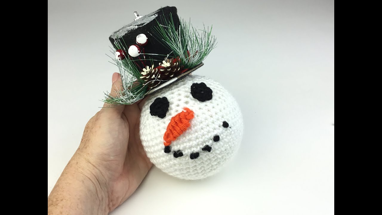 snowman nose embroidery