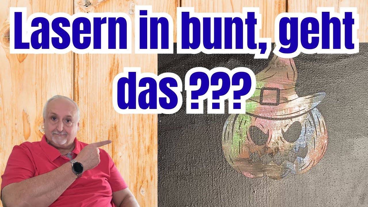 Lasergravur in Farbe, geht das ?/ DIY EXPERIMENT ❓