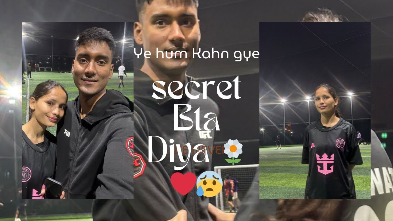 So finally humne sath time spend kiya aur footaball khela 💕⚽️🥰🌼