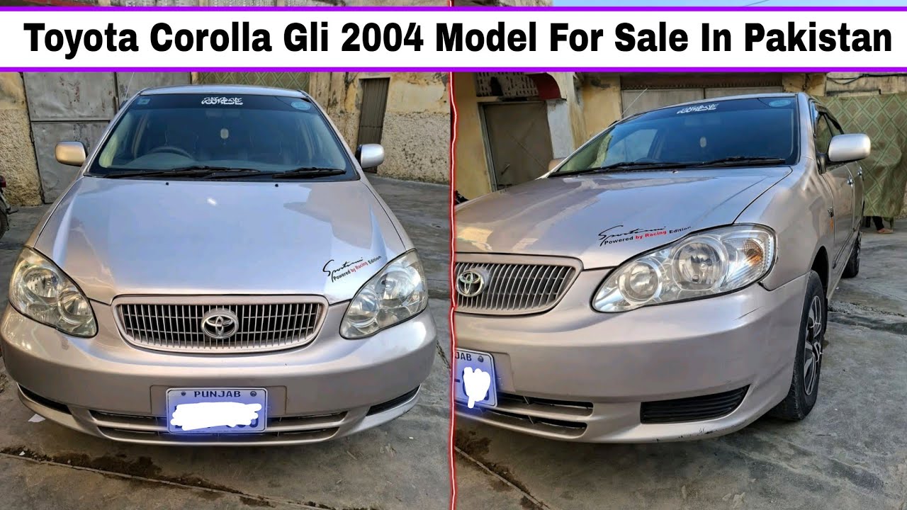 Homed Used Toyota Corolla Gli 2004 Model For Sale In Pakistan 