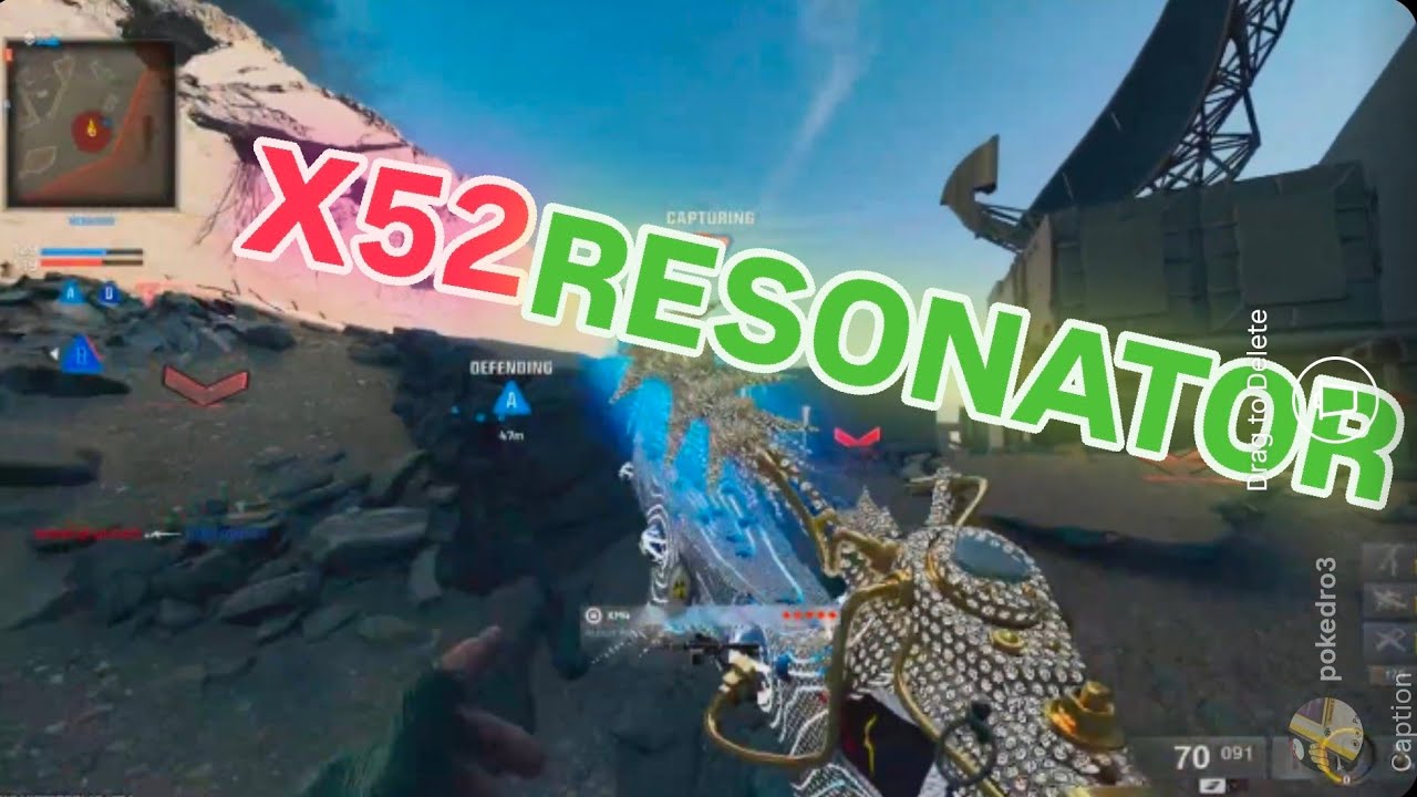 X52 Resonator Experimental energy weapon that fires Plasma orbs