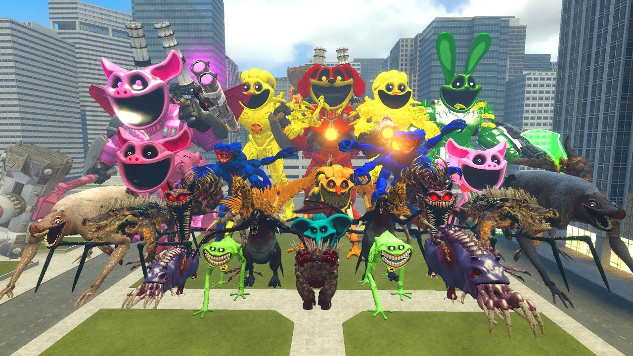 ALL MECHATITAN FORGOTTEN OF ALL SMILING CRITTERS FAMILY - POPPY PLAYTIME CHAPTER 4 In Garry's Mod