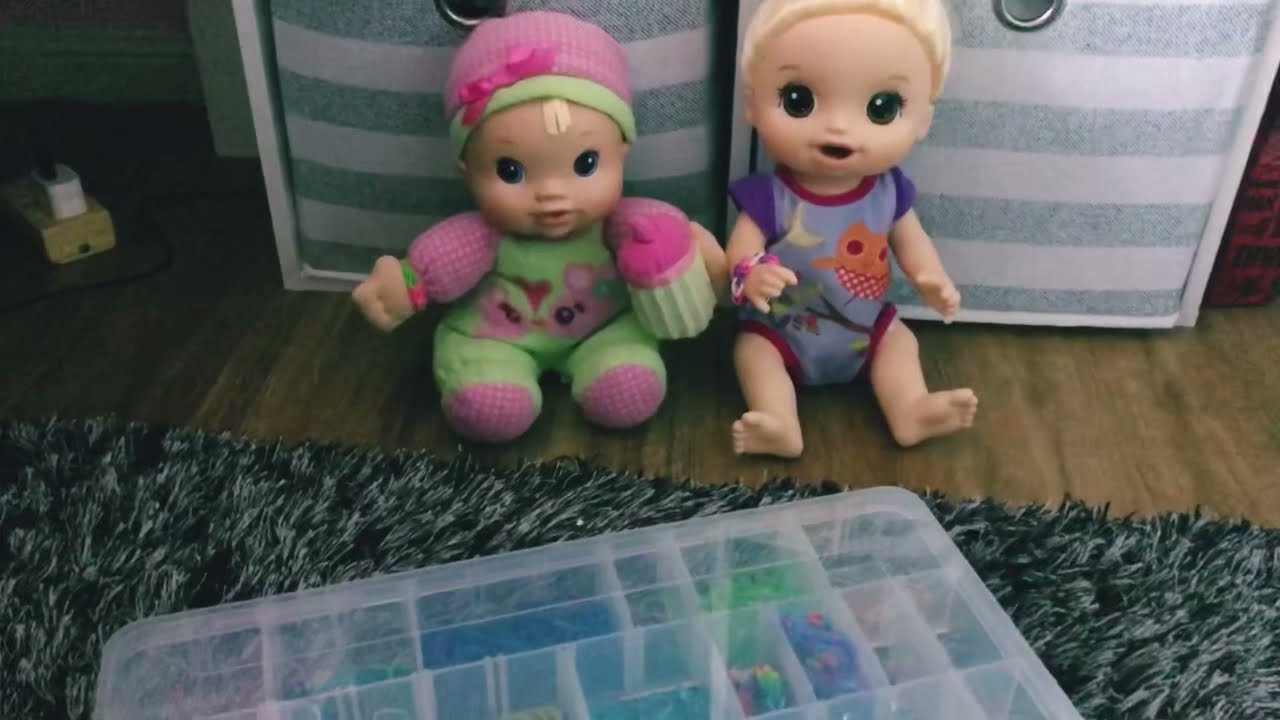 Making a Rainbow Loom bracelet for My New ❓Mystery❓Baby Alive | Immysnursery