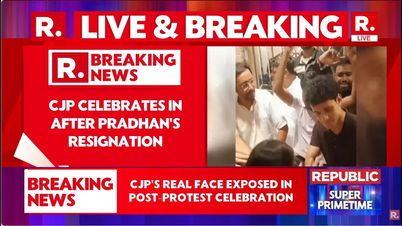 BREAKING LIVE:CJP's Real Face Exposed? Party Leader Celebrates Pradhan's Resignation At Luxury Hotel